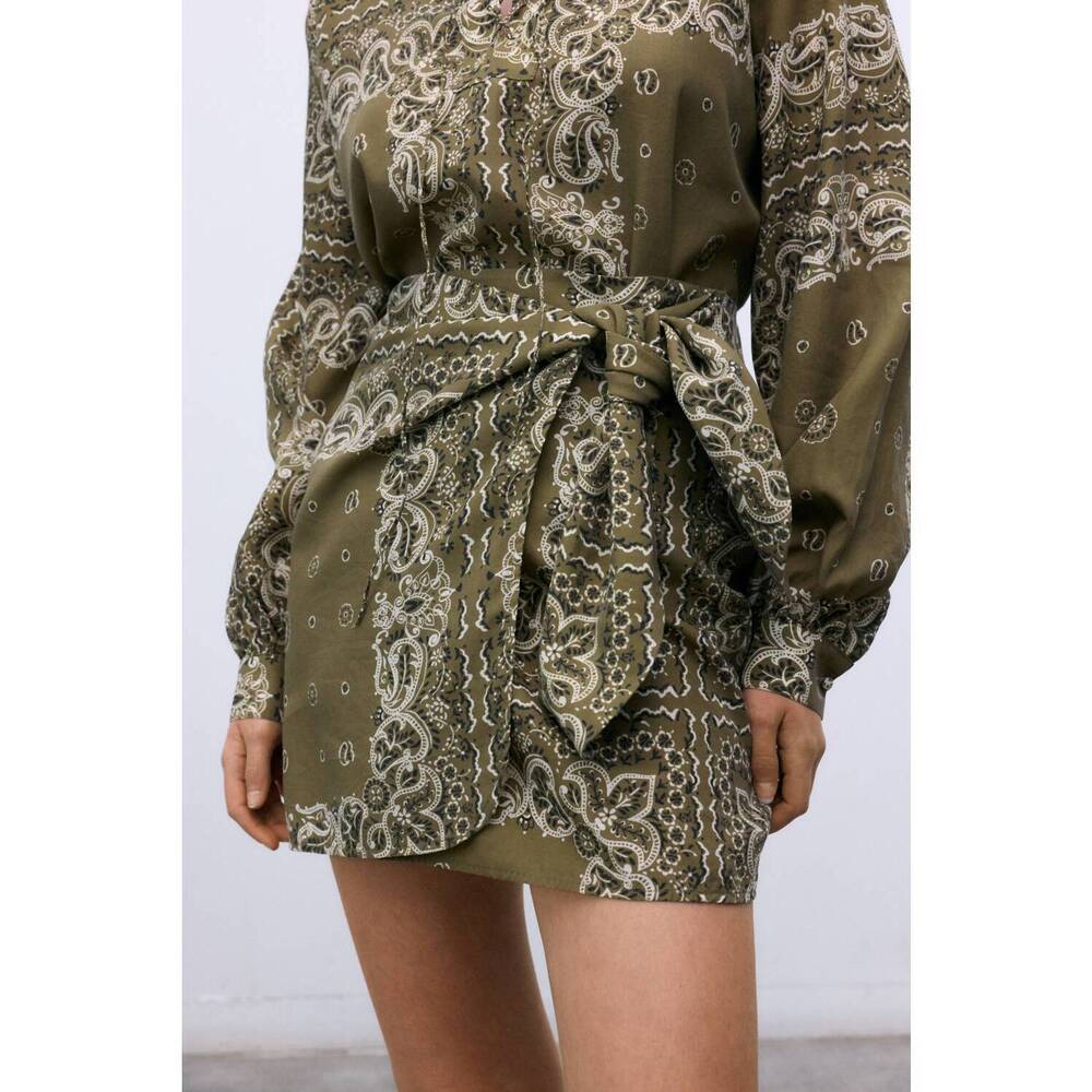NEW THE NEW SOCIETY waterlily woman skirt in bandana print